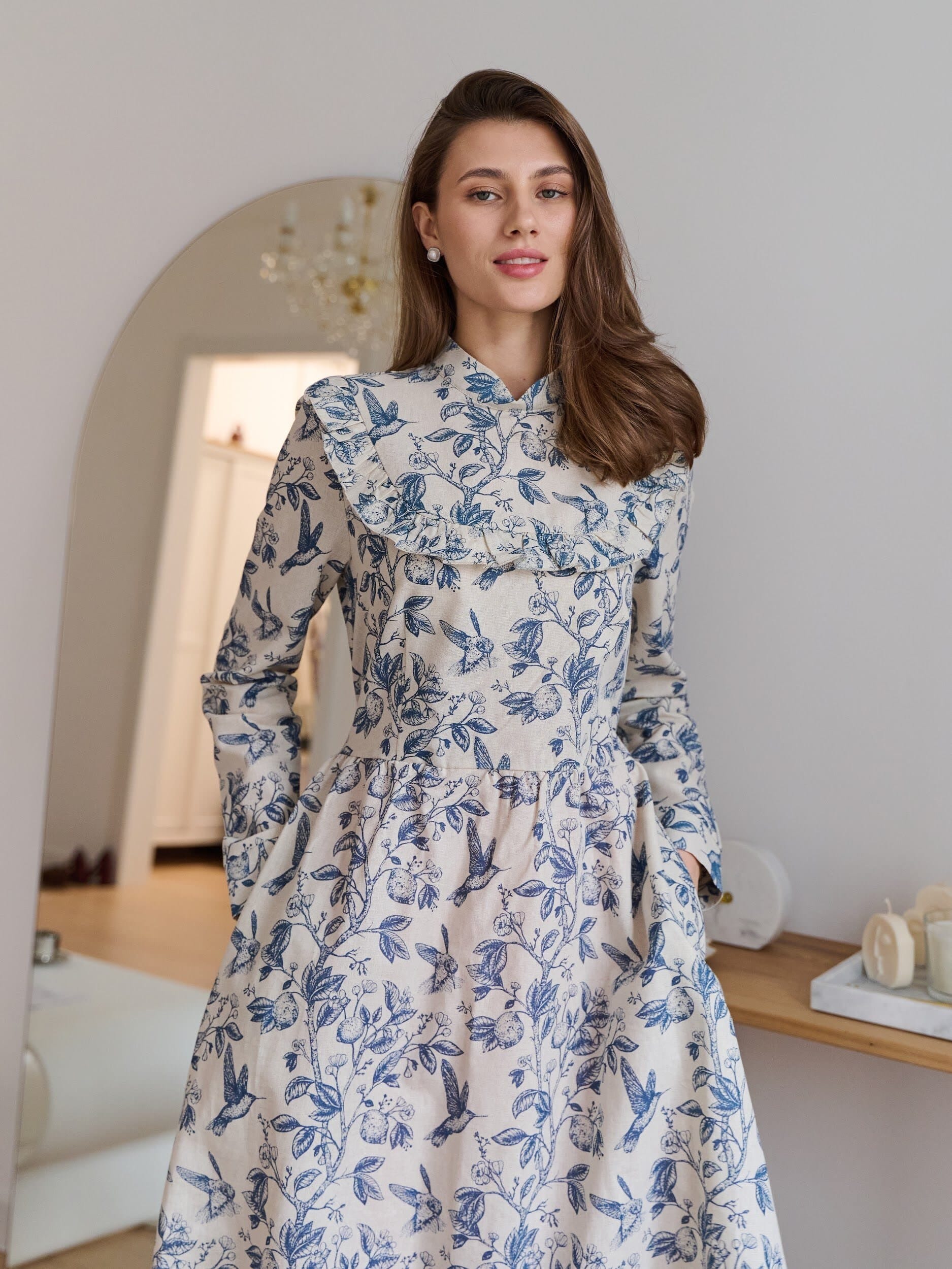 Платье с вшитой манишкой. Фото 1