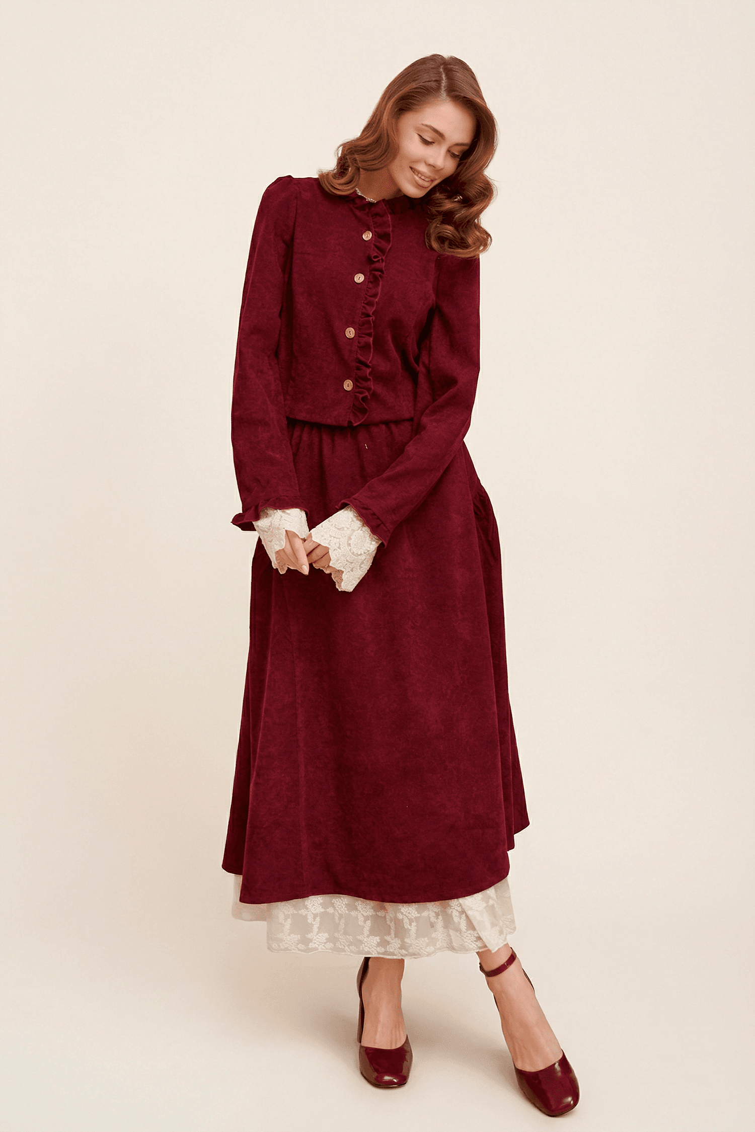 Юбка бохо вельветовая миди. Фото 1