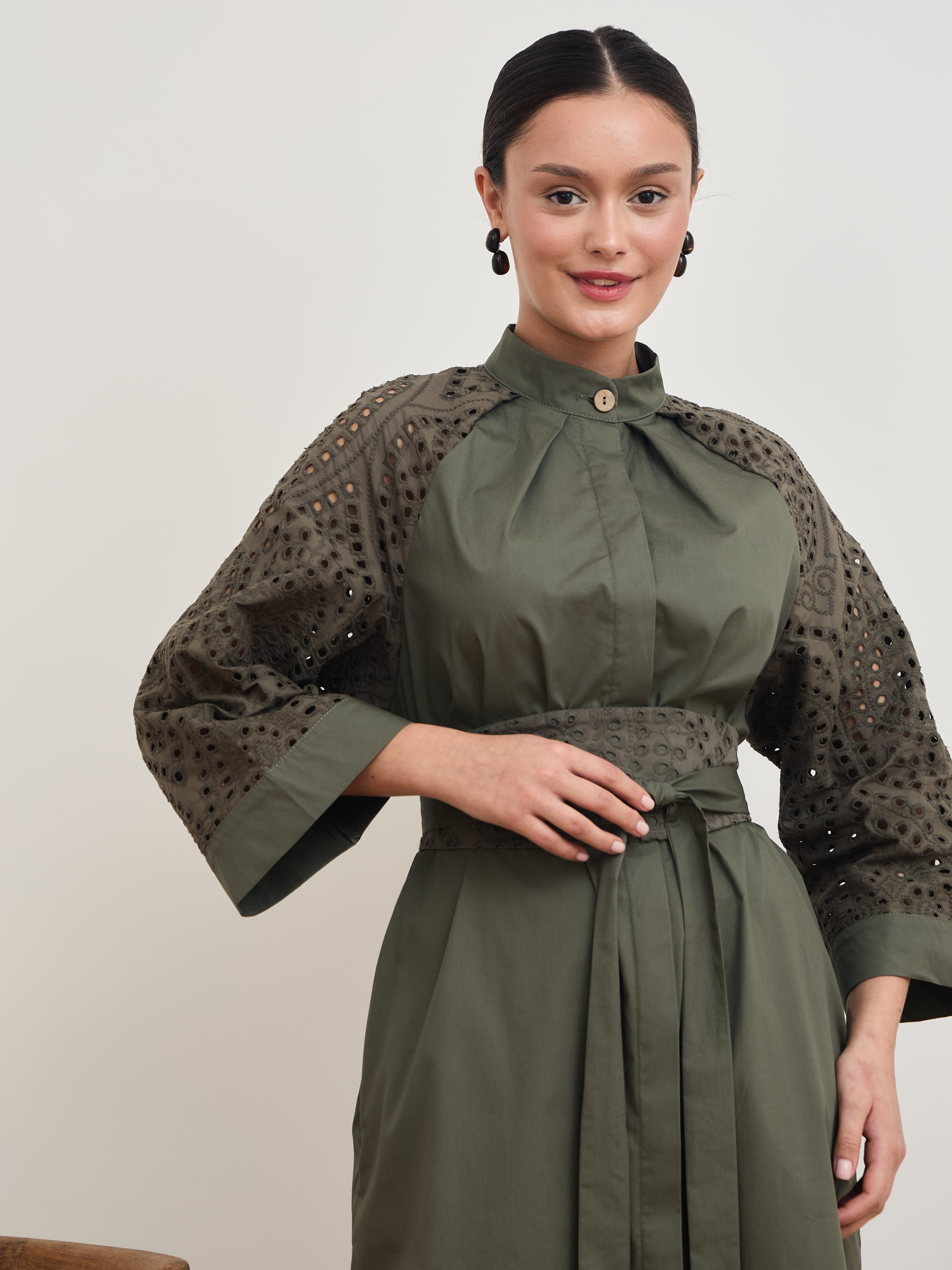 Платье кимоно ажурное